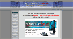 Desktop Screenshot of pc-notdienst-weimar.de