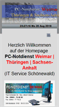 Mobile Screenshot of pc-notdienst-weimar.de