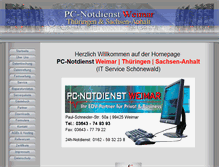 Tablet Screenshot of pc-notdienst-weimar.de